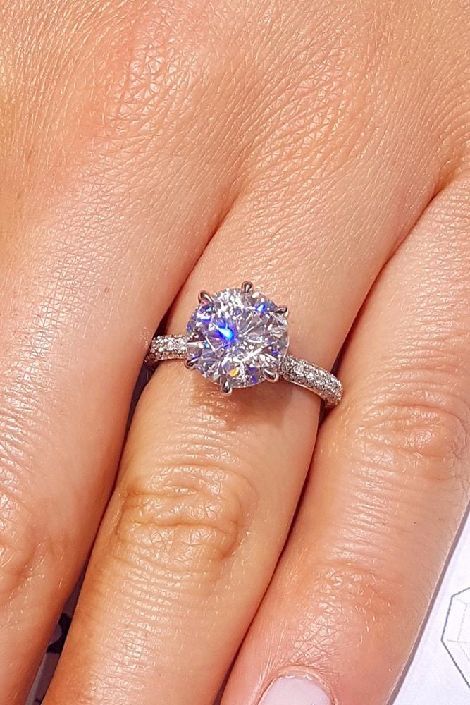 white gold engagement rings classic engagement rings solitaire engagement rings round engagement rings