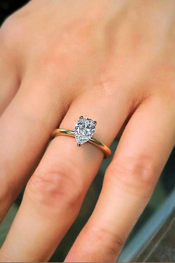 Best yellow gold engagement on sale rings