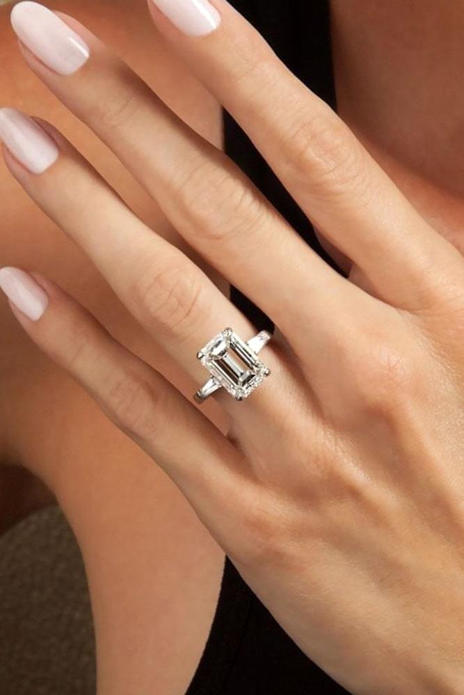 emerald cut engagement rings solitaire engagement rings diamond engagement rings classic engagement rings