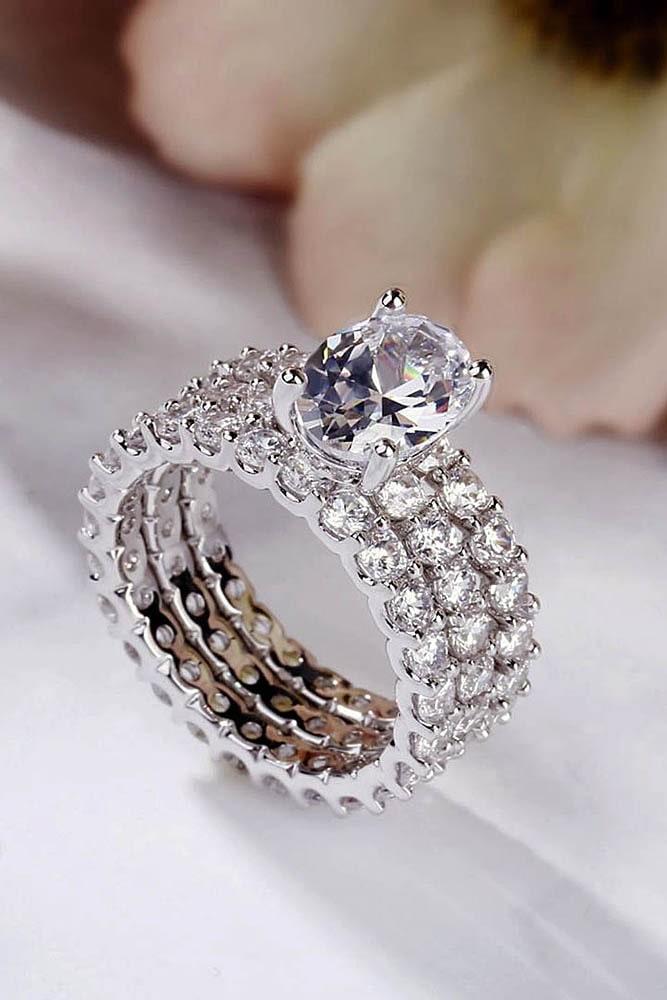 bridal sets white gold wedding ring sets diamond wedding rings oval cut engagement rings simple engagement rings