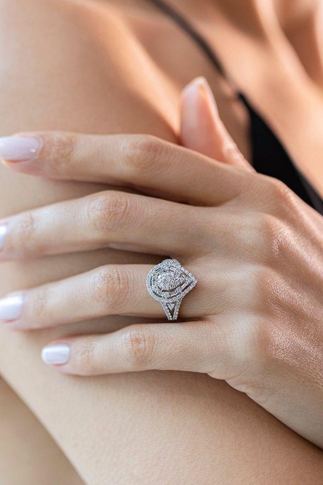 classic engagement rings pear cut classic rings