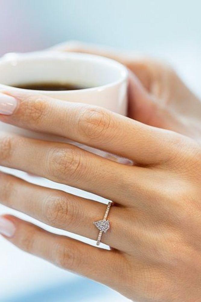 classic engagement rings pear cut classic rings1