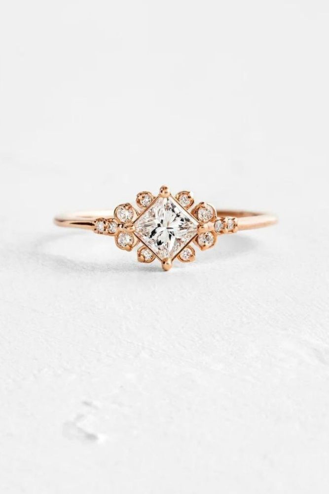 classic engagement rings princess cut rings