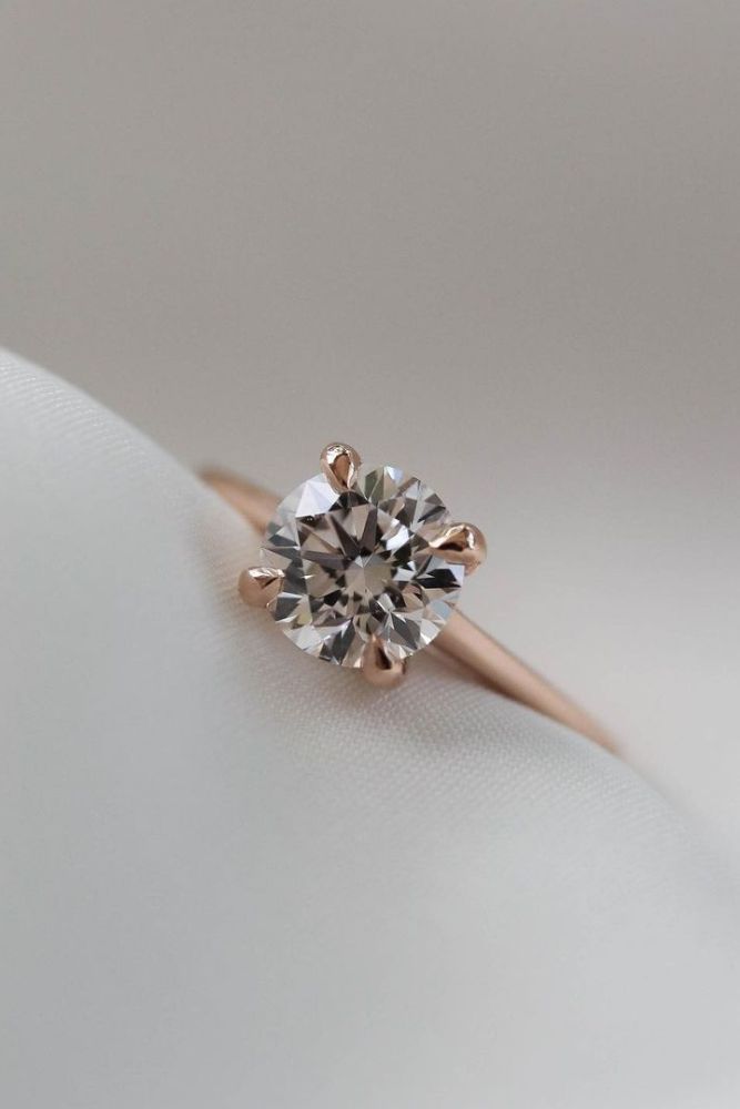 classic engagement rings rose gold rings