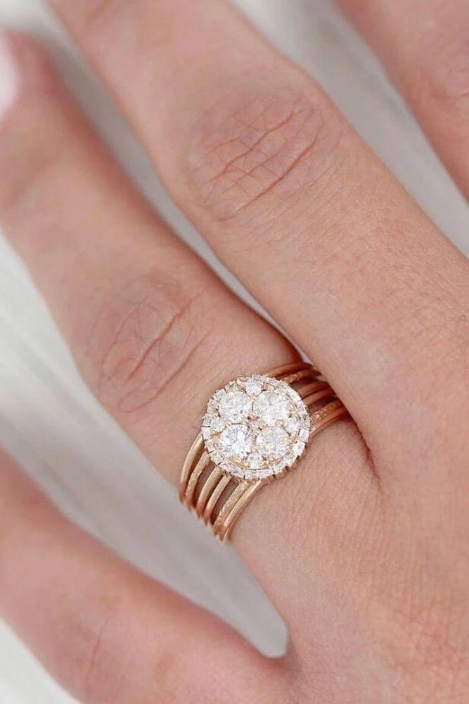 classic engagement rings rose gold rings1