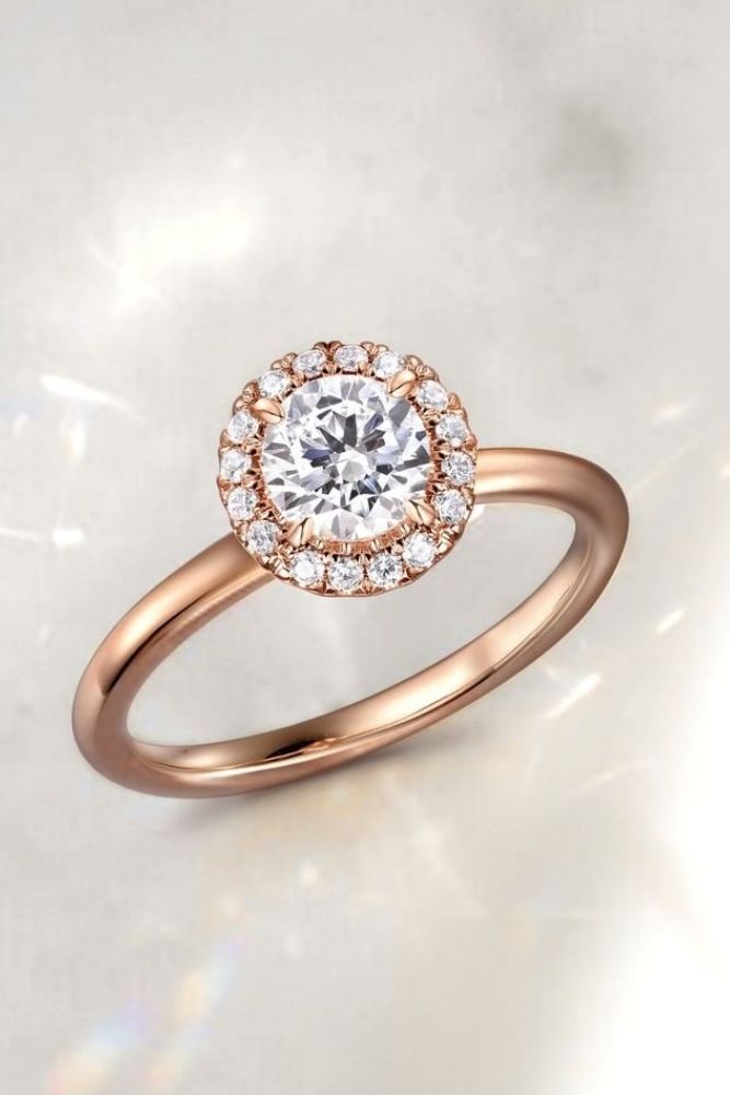 classic engagement rings with round cut diamonds1