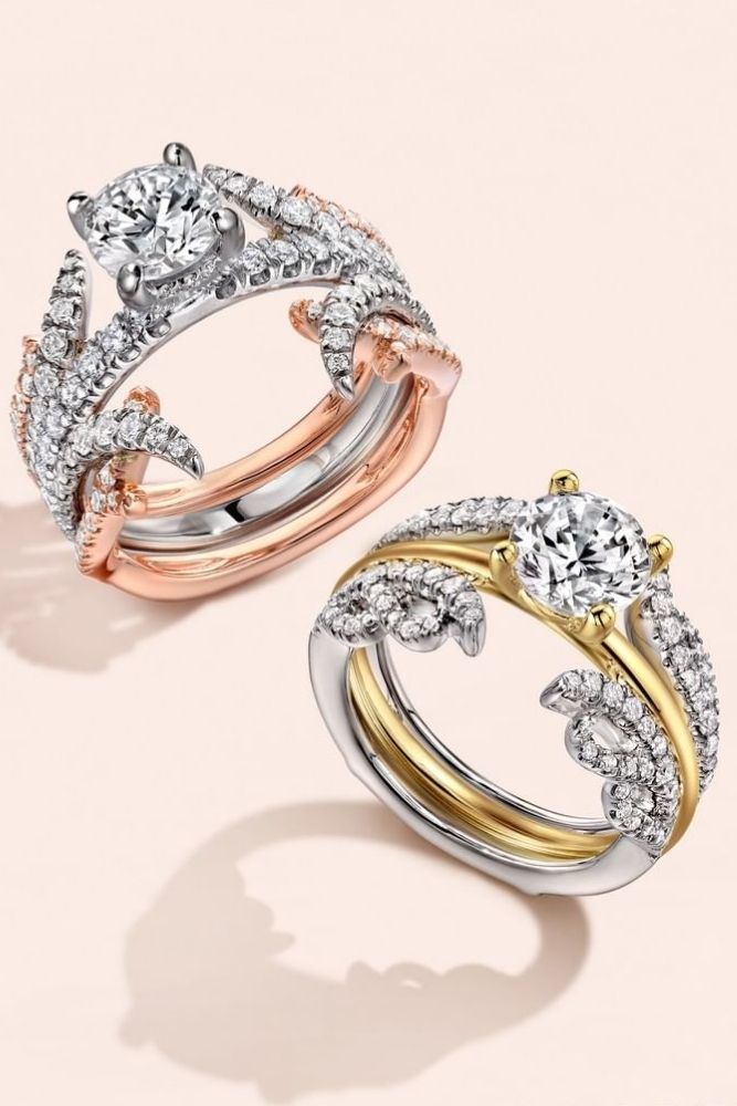 classic engagement rings with round cut diamonds