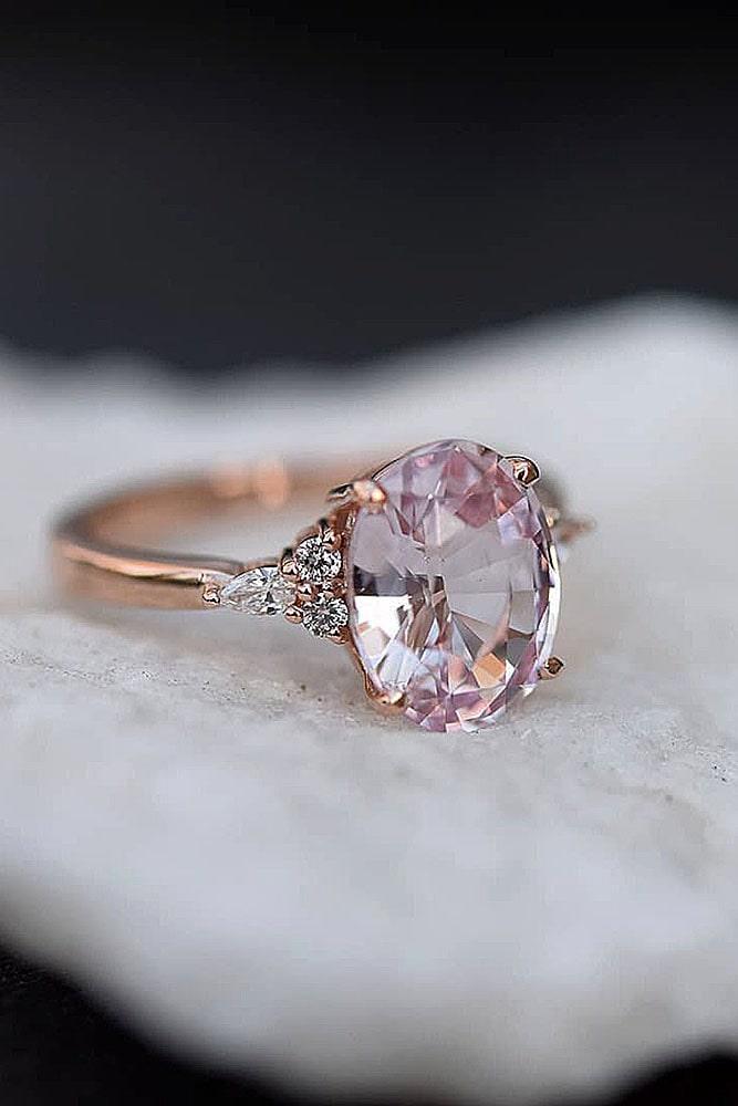 sapphire engagement rings unique engagement rings pink sapphire rings rose gold engagement rings oval cut rings