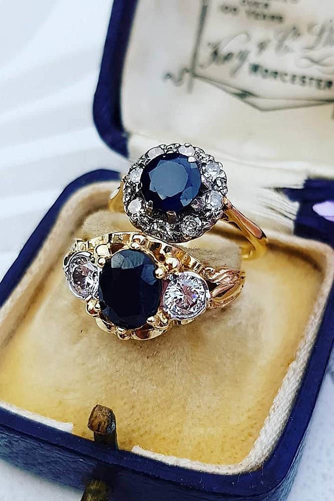 sapphire engagement rings unique engagement rings round engagement rings rose gold engagement rings