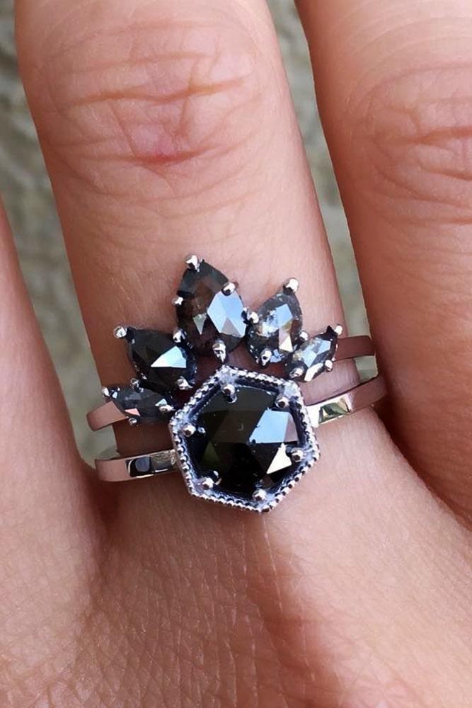 unique engagement rings black diamond engagement rings white gold engagement rings marquise cut engagement rings round rings