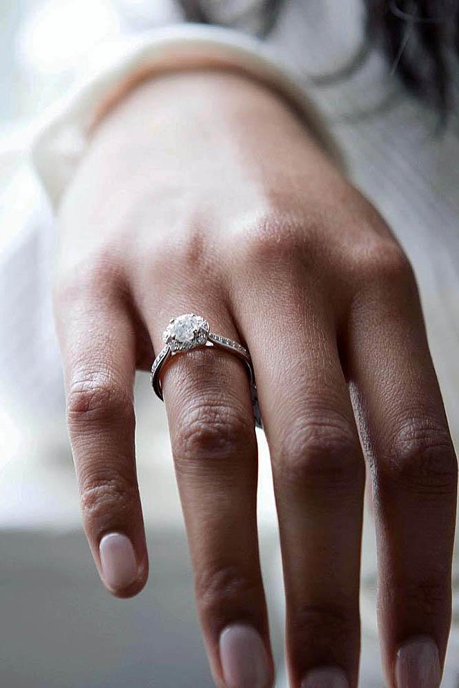 white gold engagement rings simple engagement rings solitaire engagement rings round diamond engagement rings