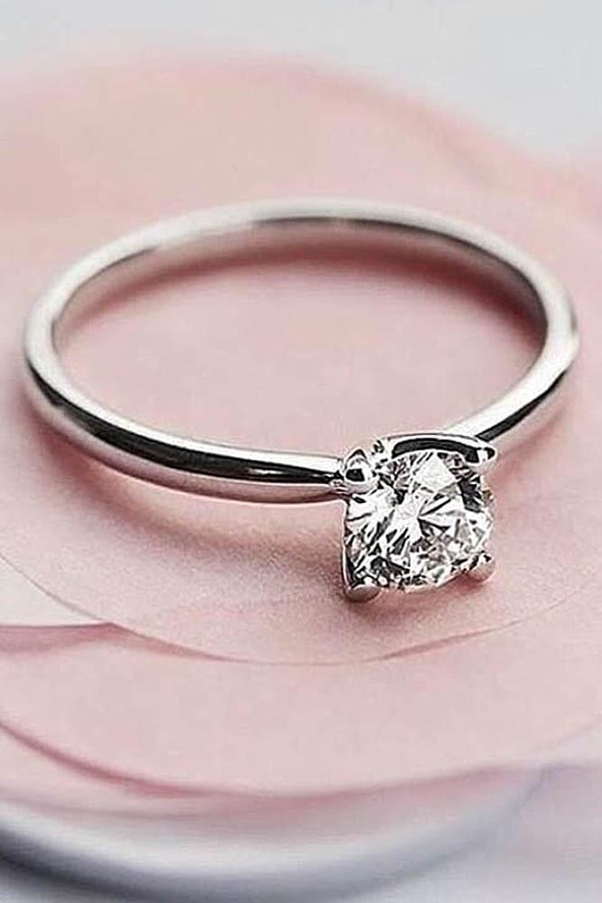 white gold engagement rings simple engagement rings solitaire engagement rings round diamond engagement rings