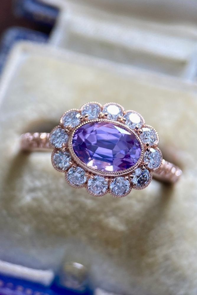 best vintage engagement rings floral rings