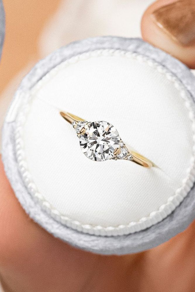 best vintage engagement rings round cut rings