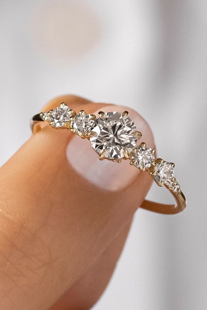 best vintage engagement rings round cut rings