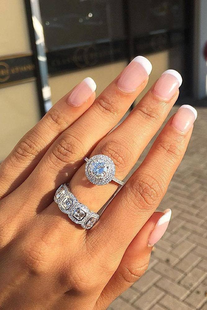 diamond wedding rings white gold wedding rings round diamond engagement rings halo rings