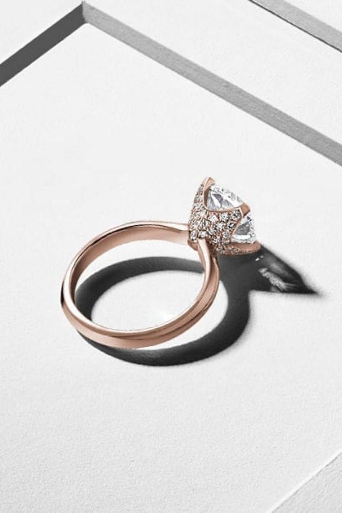 modern engagement rings rose gold rings1