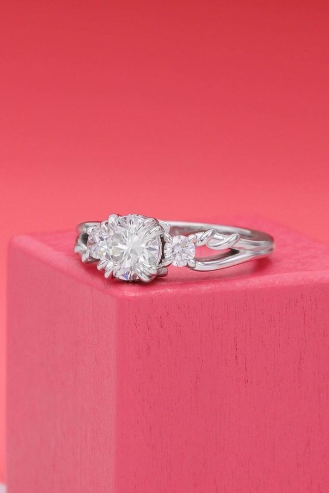 modern engagement rings with diamonds
