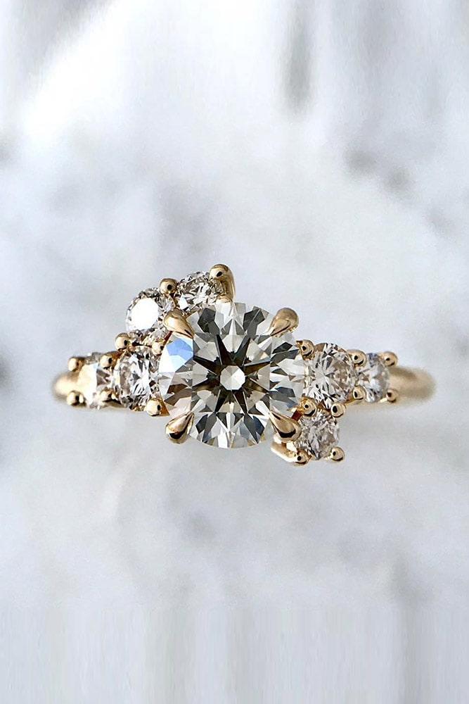 rose gold unique engagement rings beautiful engagement rings diamond engagement rings round engagement rings