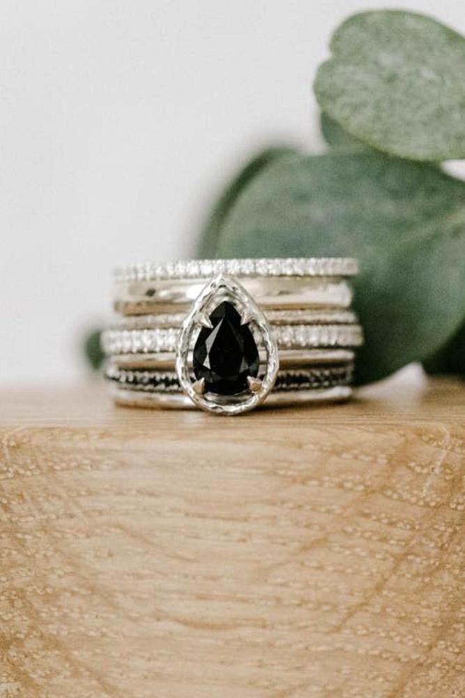 sapphire engagement rings pear cut sapphire engagement rings white gold engagement rings wedding ring sets