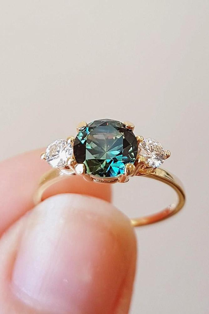 sapphire engagement rings round sapphire engagement rings rose gold engagement rings diamond rings