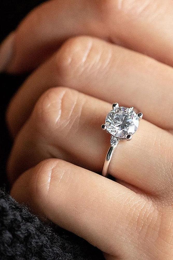 simple engagement rings white gold engagement rings solitaire engagement rings round diamond engagement rings