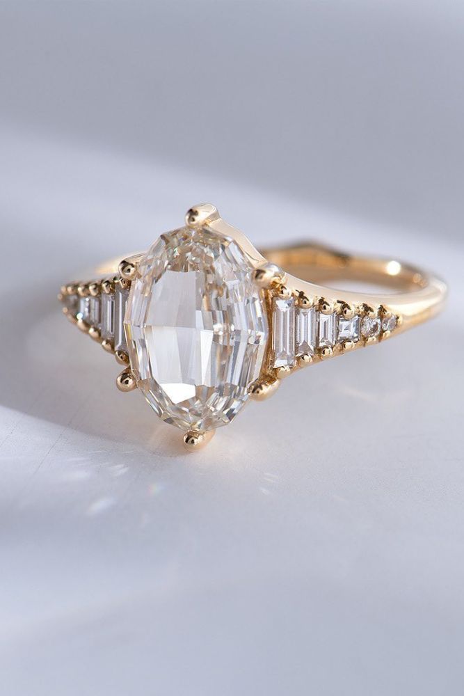 vintage engagement rings vintage yellow gold
