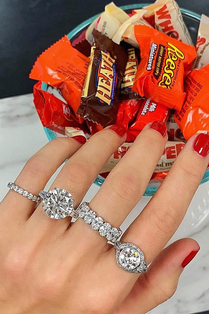 white gold engagement rings diamond engagement rings round engagement rings wedding ring sets modern rings