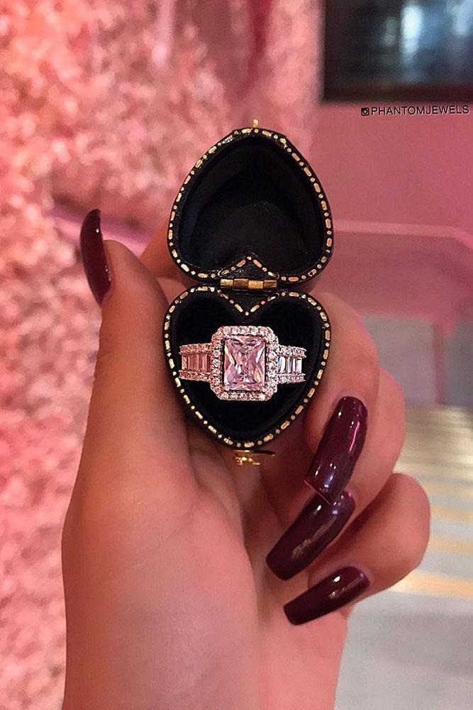 beautiful engagement rings emerald cut engagement rings halo engagement rings white gold engagement rings