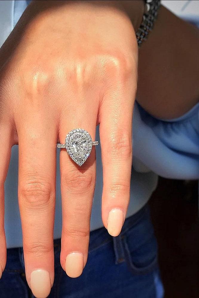 beautiful engagement rings pear cut engagement rings white gold engagement rings halo engagement rings