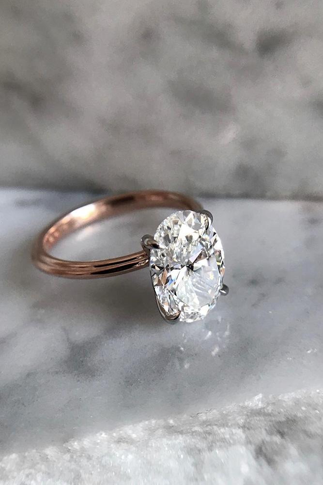 beautiful engagement rings rose gold engagement rings simple engagement rings oval cut engagement rings