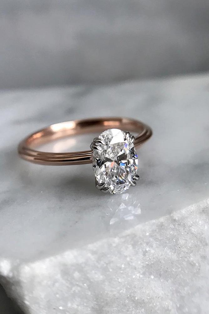 beautiful engagement rings rose gold engagement rings solitaire engagement rings oval cut engagement rings