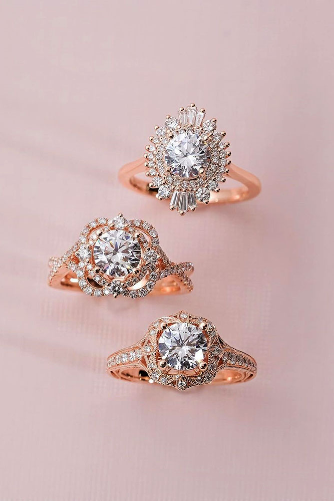 best rose gold engagement rings diamond engagement rings halo engagement rings oval cut diamond rings beautiful engagement rings