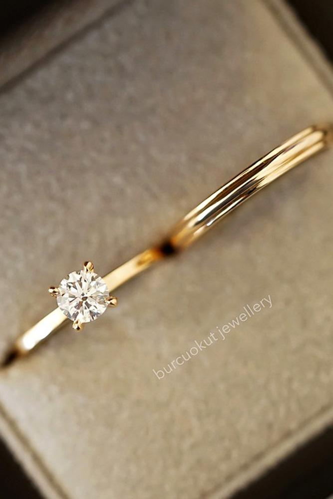 bridal sets rose gold wedding rings rose gold engagement rings diamond engagement rings round engagement rings