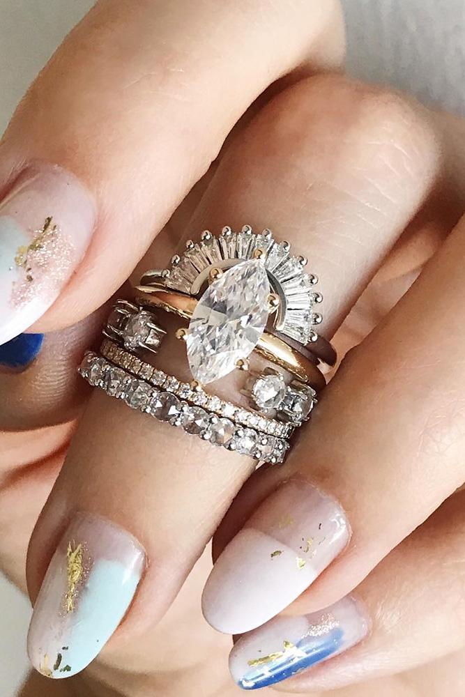 bridal sets wedding ring sets two tone wedding ring sets diamond engagement rings unique wedding rings