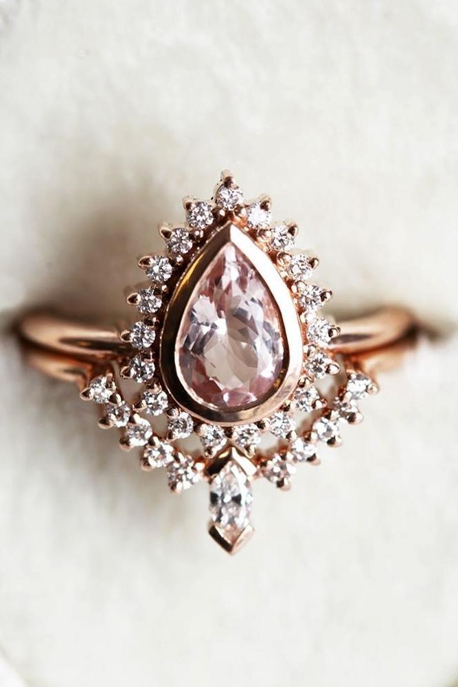 colored engagement rings pear shaped engagement rings rose gold engagement rings unique engagement rings