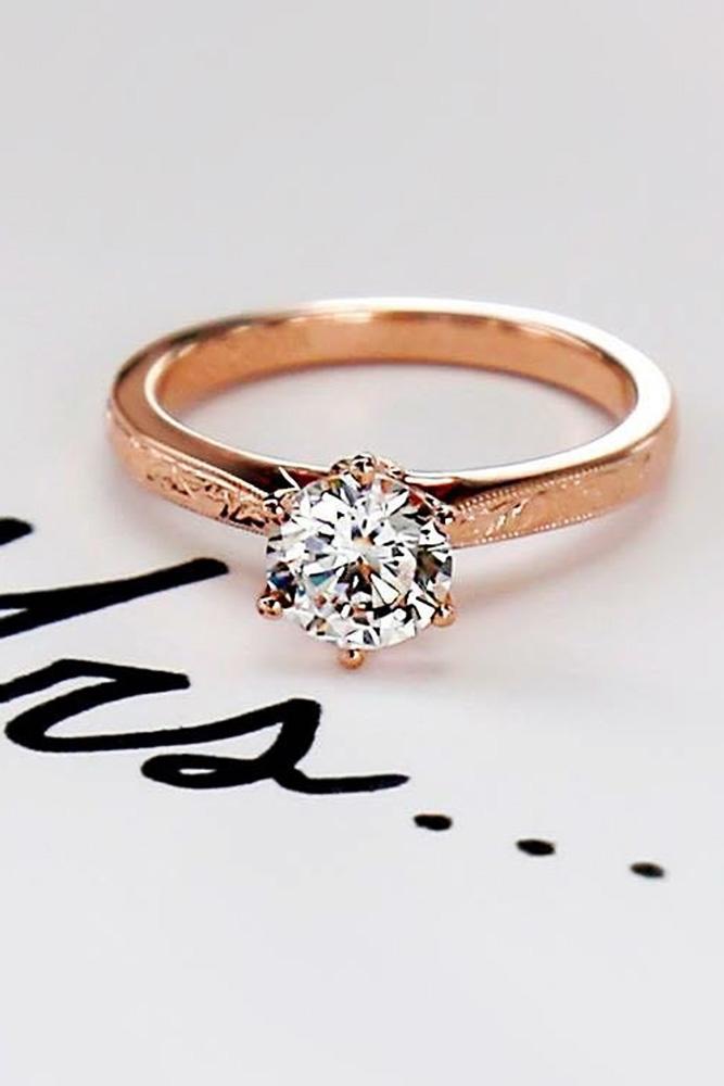diamond engagement rings round engagement rings simple engagement rings rose gold engagement rings