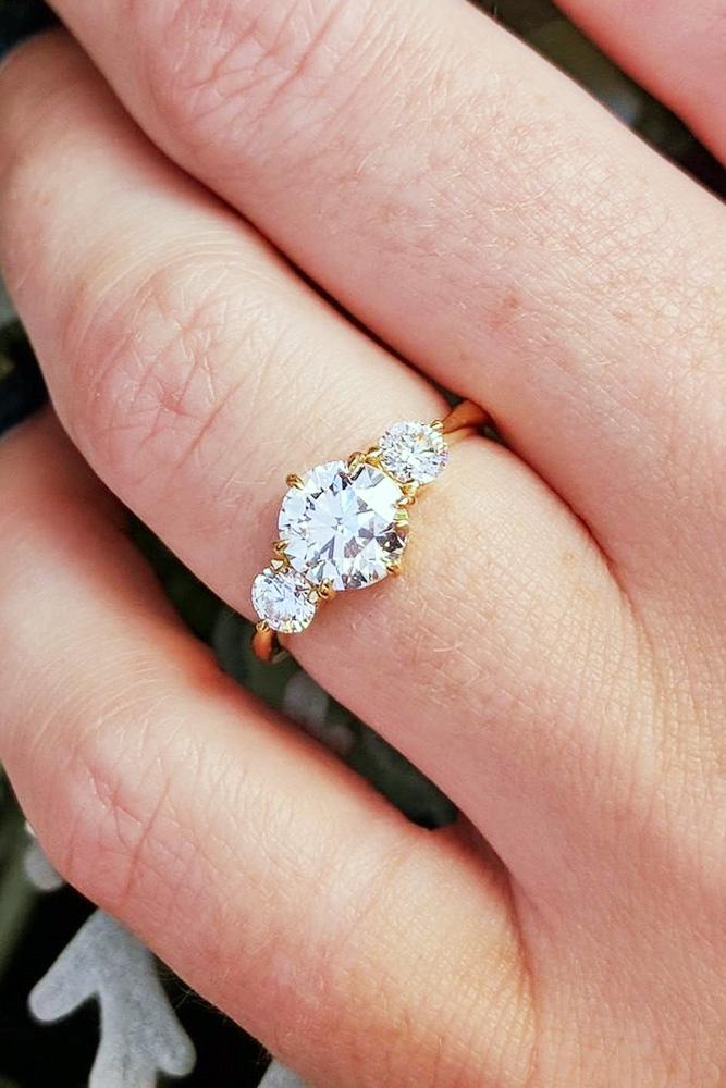 diamond engagement rings three stone engagement rings rose gold engagement rings round cut engagement rings beautiful engagement rings