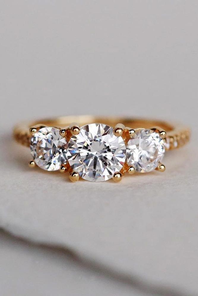 diamond engagement rings three stone engagement rings rose gold engagement rings round cut engagement rings beautiful engagement rings