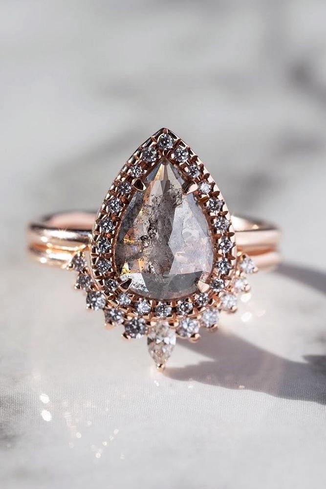 diamond engagement rings unique engagement rings pear shaped engagement rings rose gold engagement rings