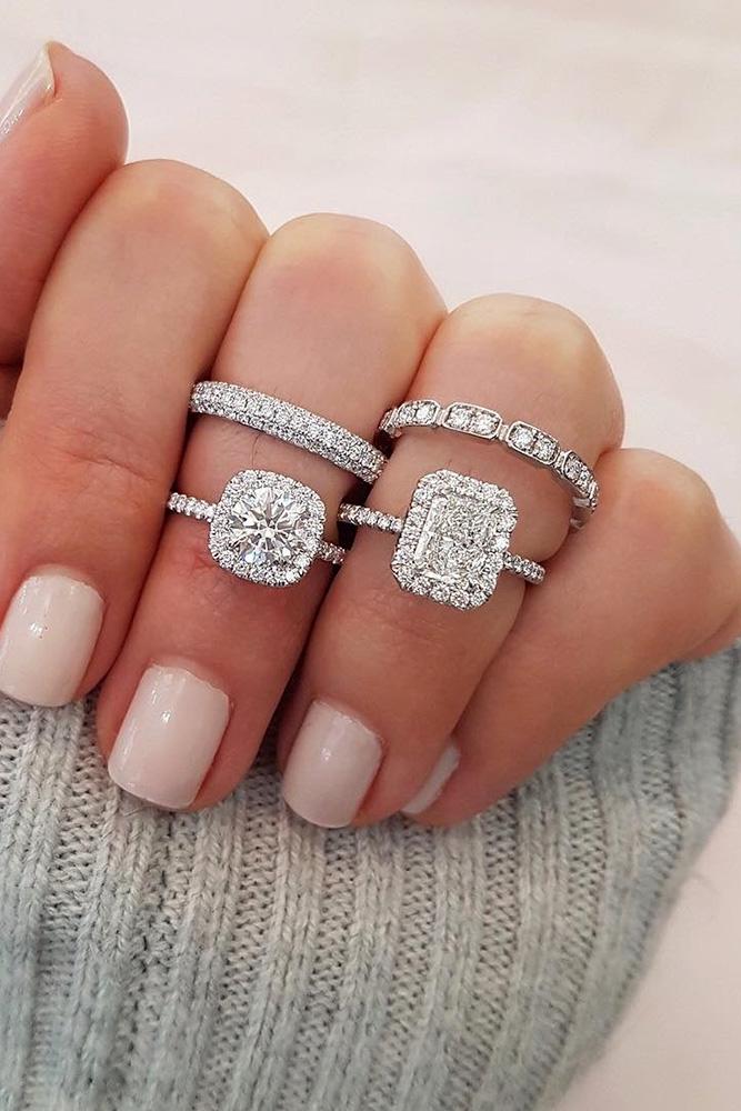 emerald engagement rings white gold engagement rings diamond engagement rings halo engagement rings wedding ring sets