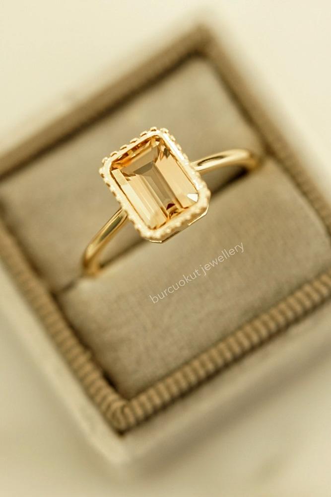 rose gold engagement rings colored engagement rings turmaline engagement rings emerald cut engagement rings ring boxes