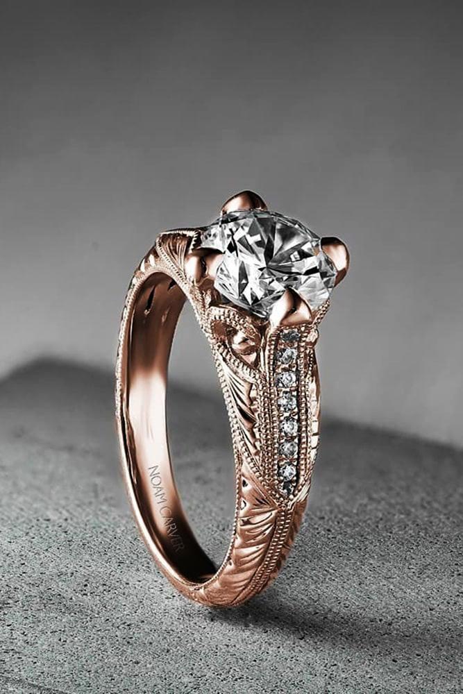 rose gold engagement rings unique engagement rings diamond engagement rings