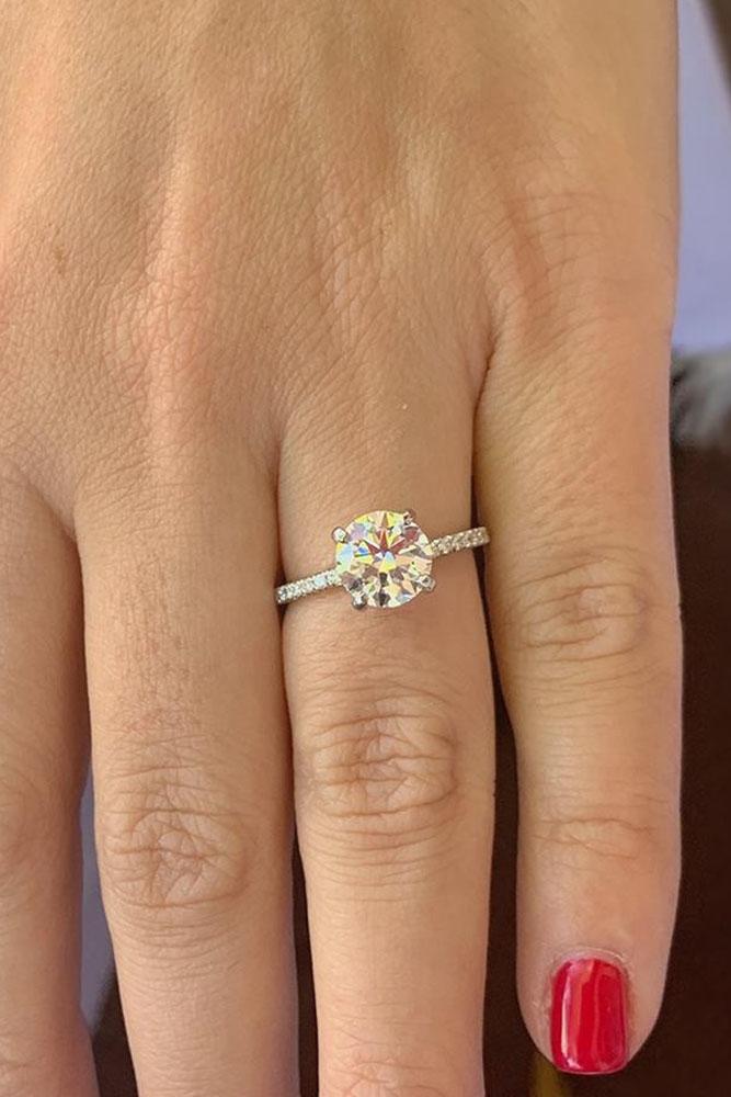 round engagement rings simple engagement rings white gold engagement rings diamond rings