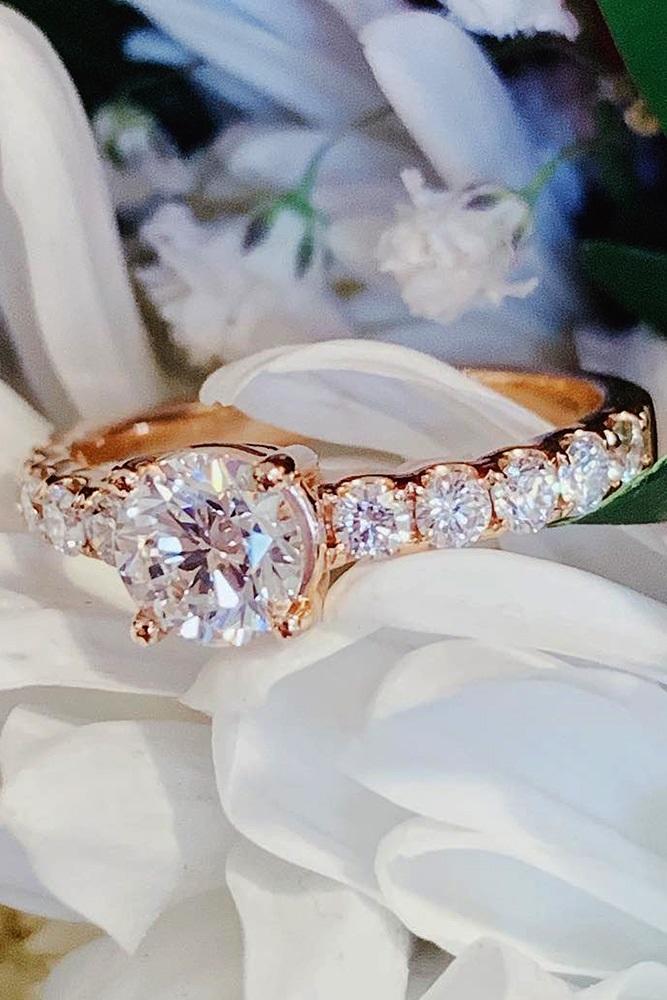 simple engagement rings round engagement rings diamond engagement rings rose gold engagement rings