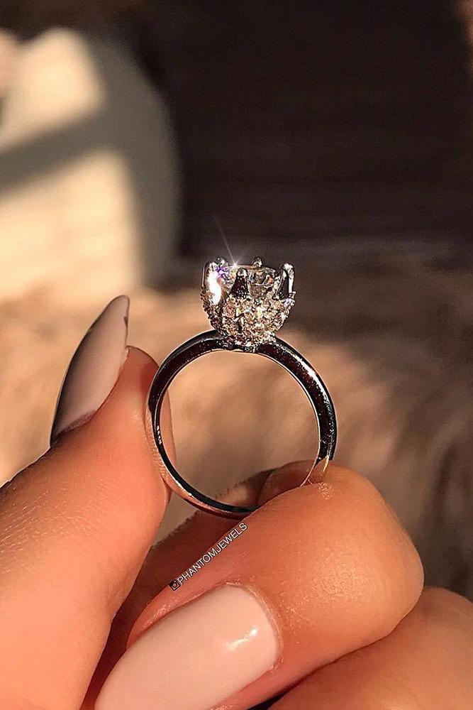 solitaire engagement rings diamond engagement rings white gold engagement rings round engagement rings