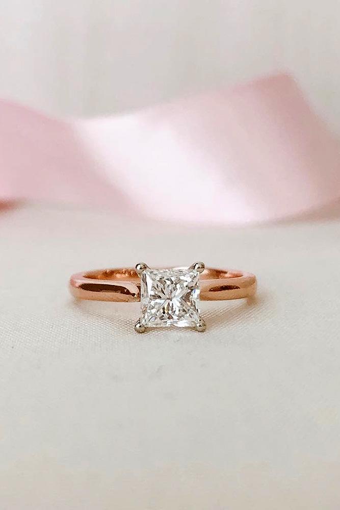 solitaire engagement rings princess cut engagement rings diamond engament rings rose gold engagement rings best rings