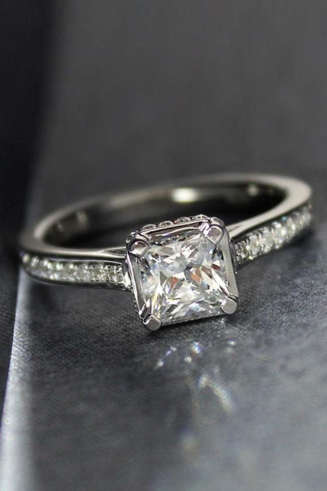 solitaire engagement rings princess cut engagement rings white gold engagement rings diamond engagement rings