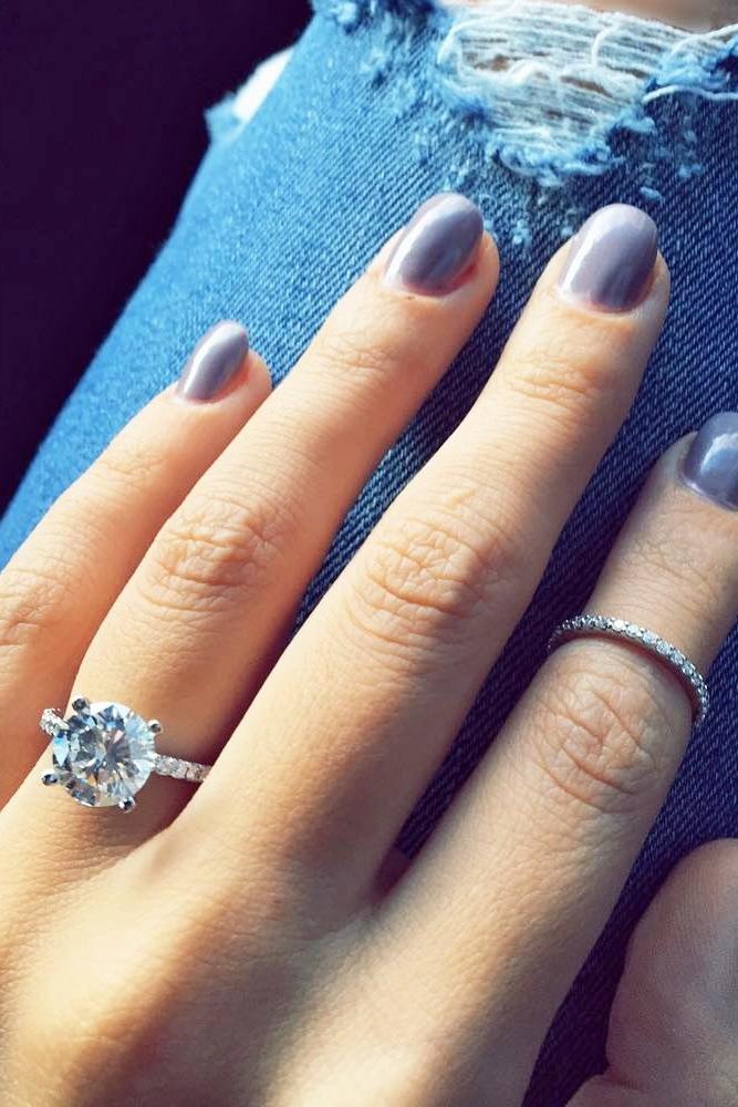 solitaire engagement rings white gold engagement rings round diamond engagement rings wedding ring sets
