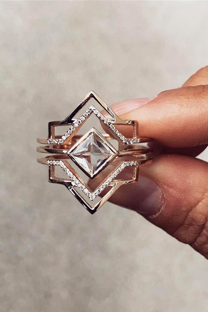 unique engagement rings diamond engagement rings rose gold engagement rings beautiful engagement rings princess cut diamond ring